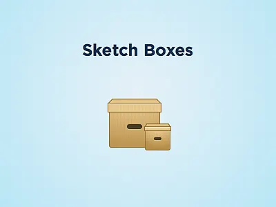 Sketch boxes box cartboard freebie icon retina sketch