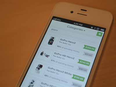 Product Search - iPhone clean flat green ios iphone white