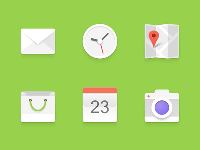 Android Icons Set android flat icon icons set light