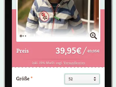 Product page "FZ" design flat iphone magento page picture product responsive shop simple slider