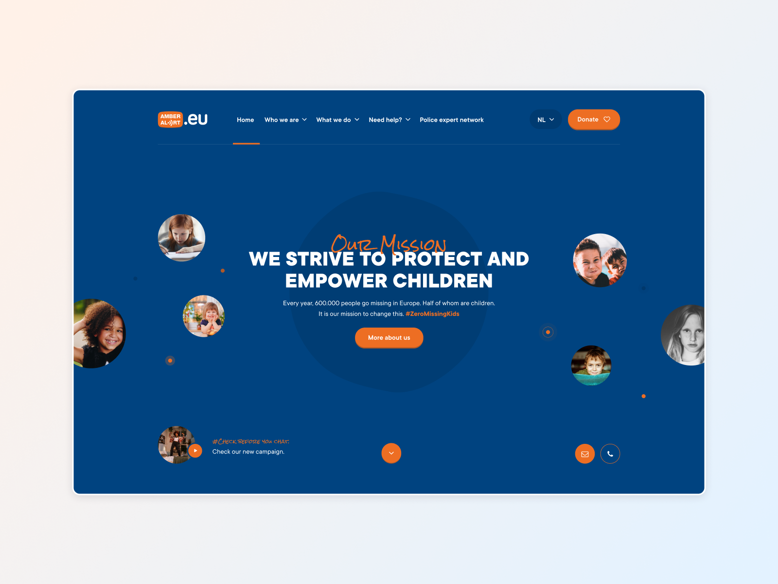 Example of Header - Amber Alert Europe