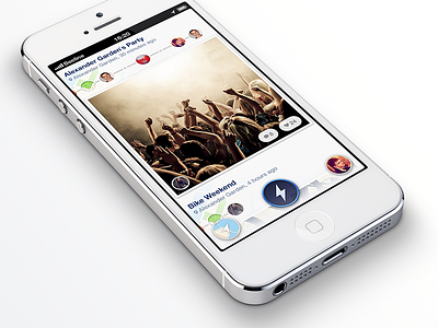 Event Project app bolt checkin event ios iphone map photo place timeline video