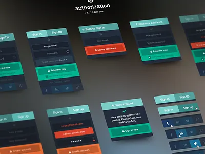 Flat Form (Preview) authorization clean flat flatui form interface login registration signin simple ui