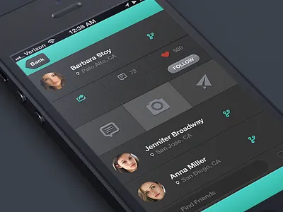 Iapp connect design facebook friends ios iphone iphone 5 location login network profile social social network