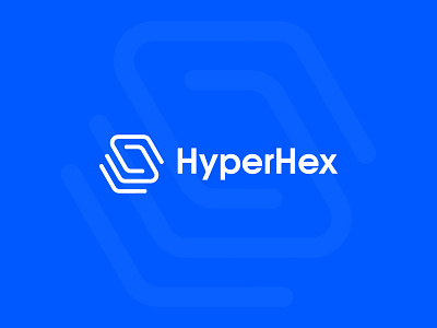 HyperHex - Logo Design branding business concept design flat geometric hexagon illustration layers logo logo design logo designer minimal monogram negative space polygon startup tech technology ui