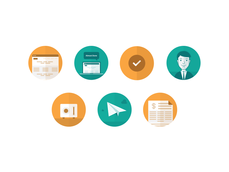 Icons branding flat ui focus lab icons lab ui web design website