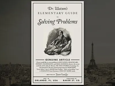 Dr. Watson's Elementary Guide to Solving Problems book holmes kickstarter sherlock vintage writing