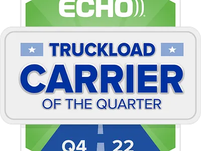 Carrier of Quarter Badge branding graphic design vector