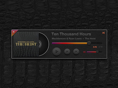 Music Player (PSD) free free psd music player psd ui ux widget