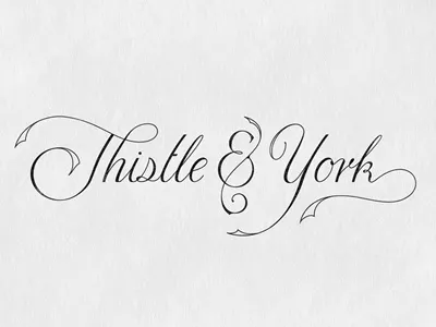 T&Y custom hand drawn identity lettering logo mark script