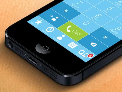 Calling iOS7 app apple apps blue calling flat icons iphone os os7 phone tap