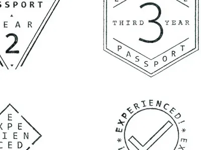 Experience Passport Stamps passport stamps typography