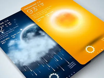 Weather App animated icons animation app blue design galan graphic design graphics icon interface ios ios app orange pixel kings ramiro ramiro galan type typography ui user interface ux weather weather app weather icons