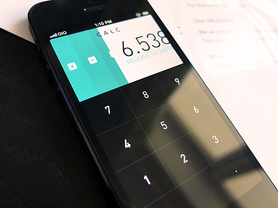 Calc app buttons calculator colorful design flat ios iphone key ui ux