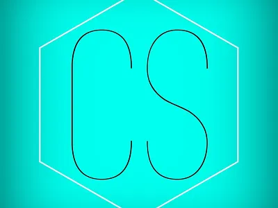 CS Hex geometry hex hexagon initials