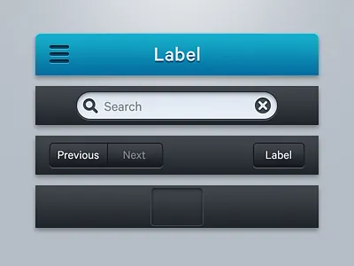Basic iOS 6 elements #01 bar buttons elements ios navigation search tab