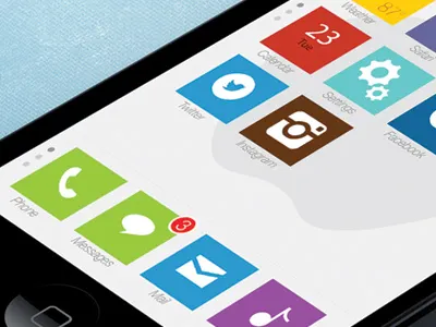 @ Home With iOS7 app blue dev home icons ios ios7 iphone phone screen scrolling ui ux