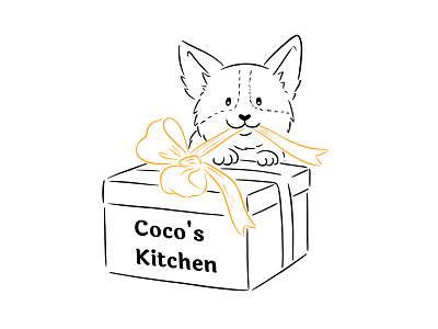 Cute corgi line art. Logo illustration for the pet shop black and white corgi cute dog doggy drawing elegant hand drawn handdrawn happy illustration ink line drawing lineart minimal pet petshop puppy sketch vector