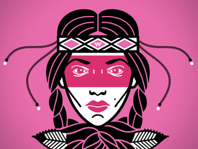 West Was Won beeteeth icon illustration native utah utes west