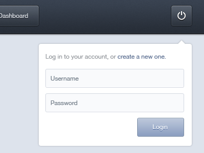 Web App UI app blue button dark grey light login modal psd shadow stroke tutorial ui web