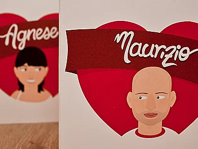 wedding invitation printed hearts love print wedding