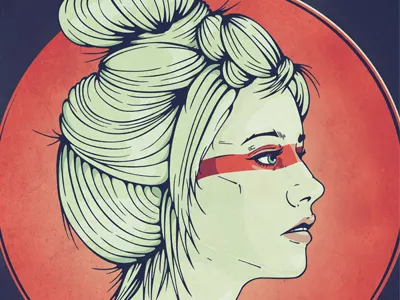 Girl Hair Illustration girl hair illustration vector