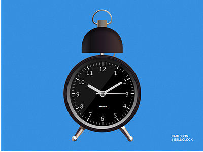 Karlsson One Bell Alarm Klock alarm bell clock karlsson sketchapp