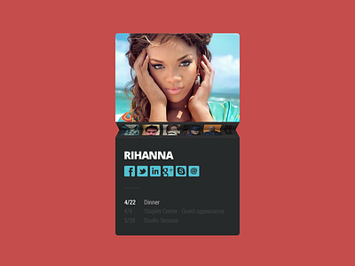Social Contact Tasklist contact design flat module photoshop psddd red social task list tasks widget