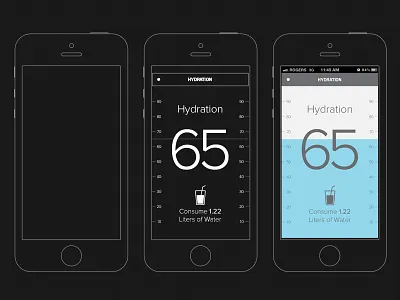 iPhone 5 Blueprint artwork display interaction iphone mobile ui ux wireframe