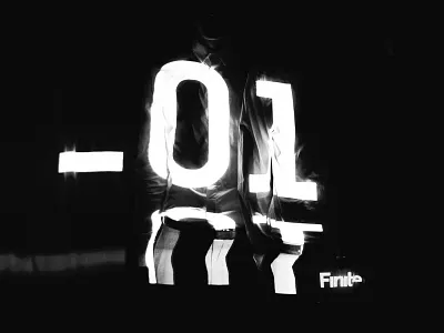 _01 album art bw finite light projection