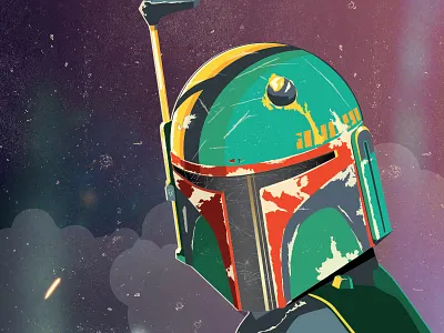 The 4th is of No Use to Bounty Hunters boba fett illustrator may the fourth star wars