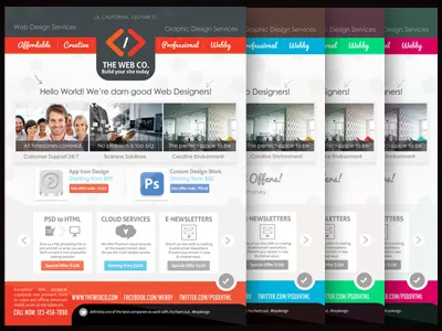 Web Design Service Set - 1 business flyers commerce flyers conference flyers corporate business card corporate flyers design service flyers e commerce flyers e newsletter templates flyer premium flyers responsive mockups web company flyers web design flyer web designer business card web flyers web layouts