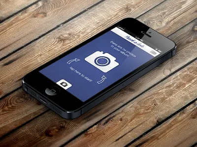 Punch A Hole Starting screen a app application blue frame hole icon ios iphone main perfect photo photo frame photography pixel punch screen white