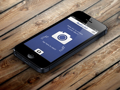 Punch A Hole Starting screen a app application blue frame hole icon ios iphone main perfect photo photo frame photography pixel punch screen white