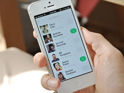 Riders app app clean ios iphone list riders ui