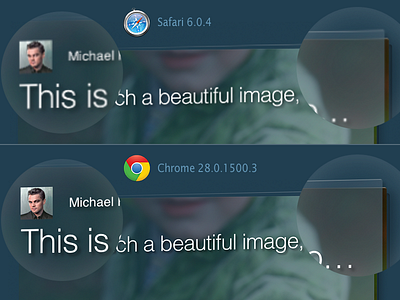 Significant 3D render differences between Safari & Chrome 3d antialiasing chrome render rotatex rotatey safari