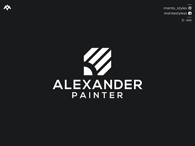 ALEXANDER PAINTER app branding design icon illustration letter logo minimal ui vector