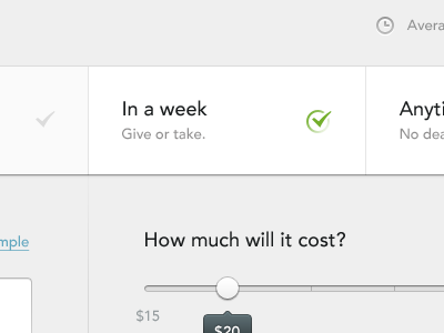 In a week clean design icons interface space tick ui user experience user interface ux white