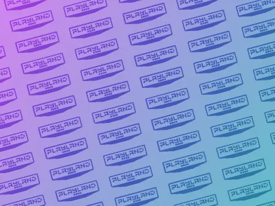 Playland Identity · Pattern 8bit arcade chispas logotype maquinitas ps3 retro simulators videogames wii xbox