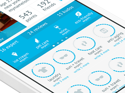 Consmr app chart expert graph ios iphone mobile profile status ui ux