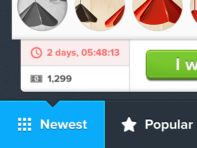 2 days button deals gallery ios iphone listing thumbnail ui wip