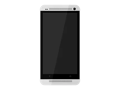 Htc One Template White android flat htc mobile phone template white
