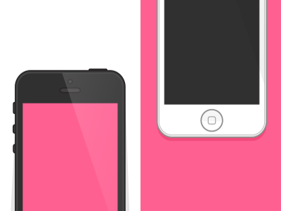 iPhone 5 Flat Design ai eps flat free iphone iphone 5 mockup sample