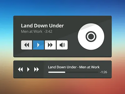 Lil UI Kit - Music Element creative market music player ui ui kit
