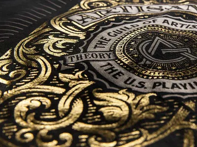 Looking Ace artisan artisans foil gold playing cards simon frouws t shirt tee theory11