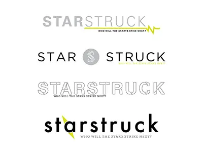StarStruck Logo branding charity foundation lightening logo mark non profit philanthropy san serif slab serif star typography