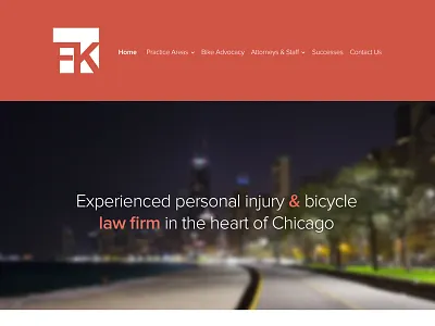 Bicycle Law Firm attorney bicycle clean entypo flat law firm lawyer modern pastel promixa sans red sans serif ui ux website