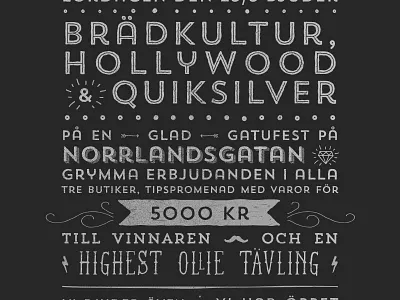 Norrland flyer party poster stockholm wip