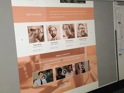 Mimic - Down the Page awesome clean creadivs design jaye mimic minimal mockup one orange page pic responsive screen shot web website
