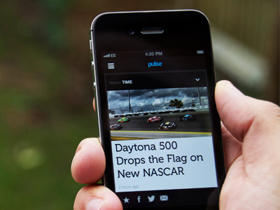 Pulse News Concept app apple card concept iphone new news article photo pulse share test text ui ux